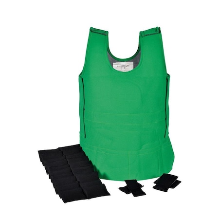 Weighted Vest, Green, Medium, 4 Pounds